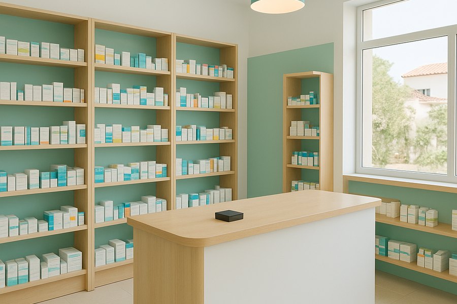 Interior de la Farmacia Ainhoa Bengoetxea en Aoiz